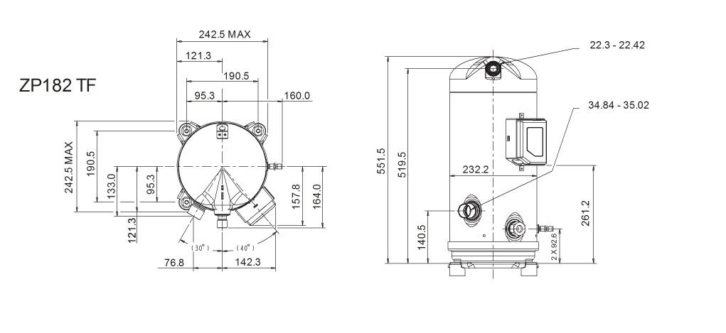 Компрессор ZP182 схема